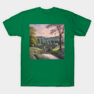 bridge over a quiet river T-Shirt